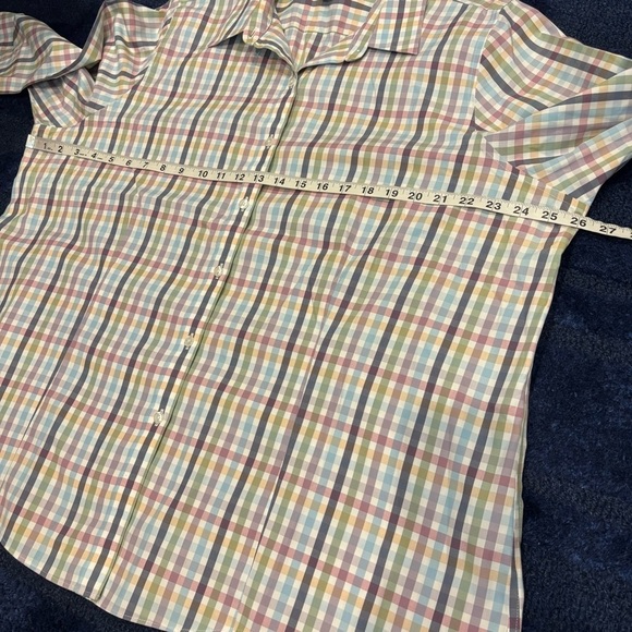 L.L. Bean Women’s 2X Plaid Button Down Shirt Wrinkle Free Top - Picture 9 of 11